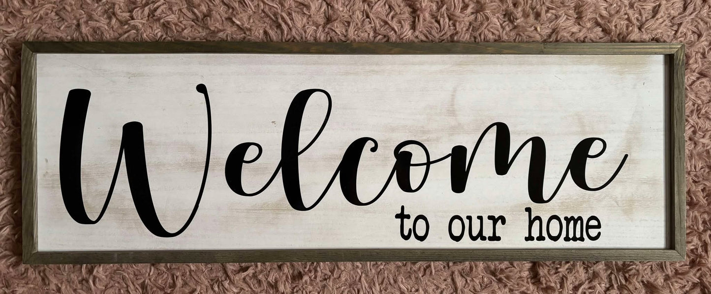 Rustic Welcome Sign