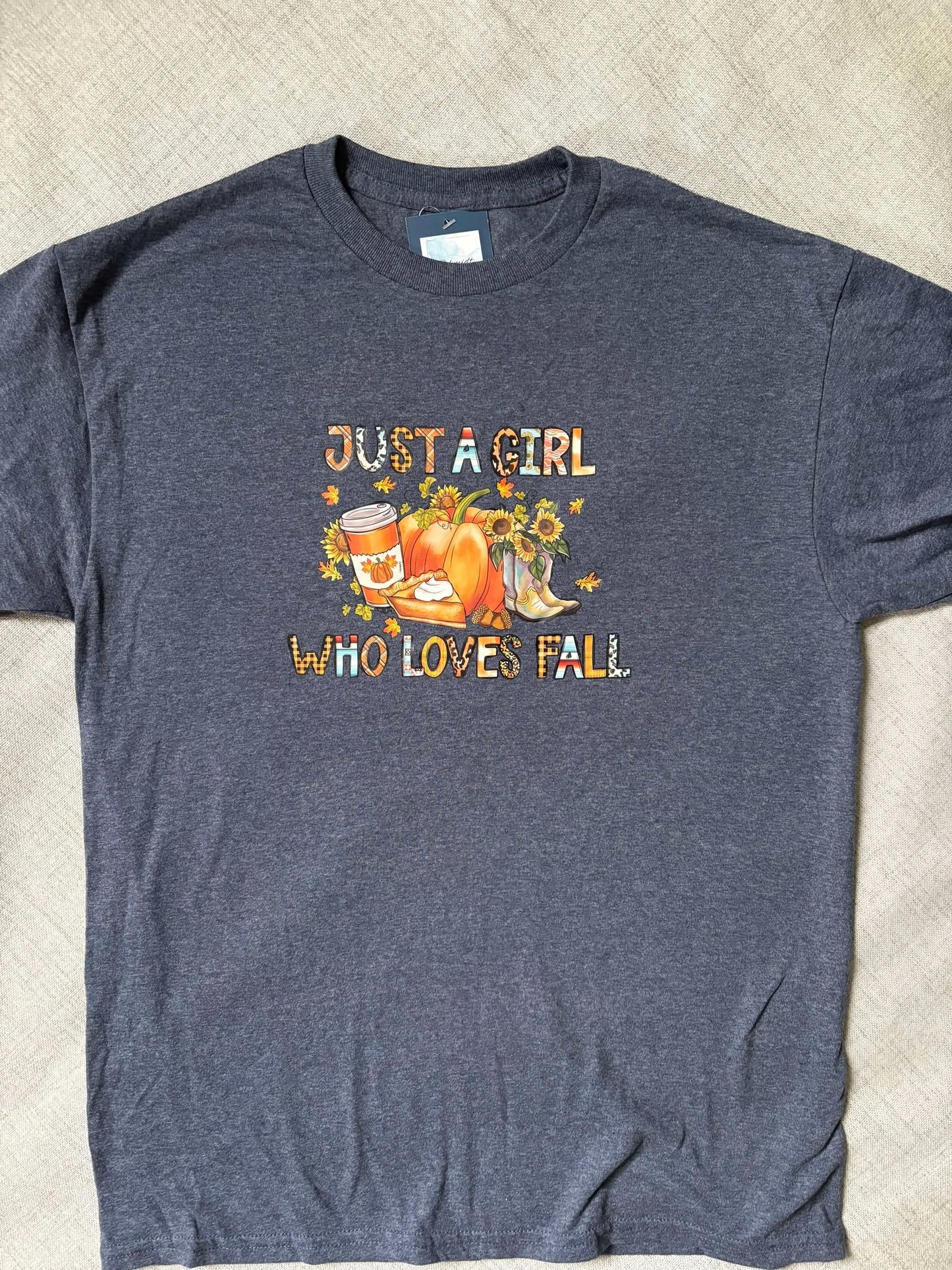 Just A Girl Who Loves Fall Tee - Medium