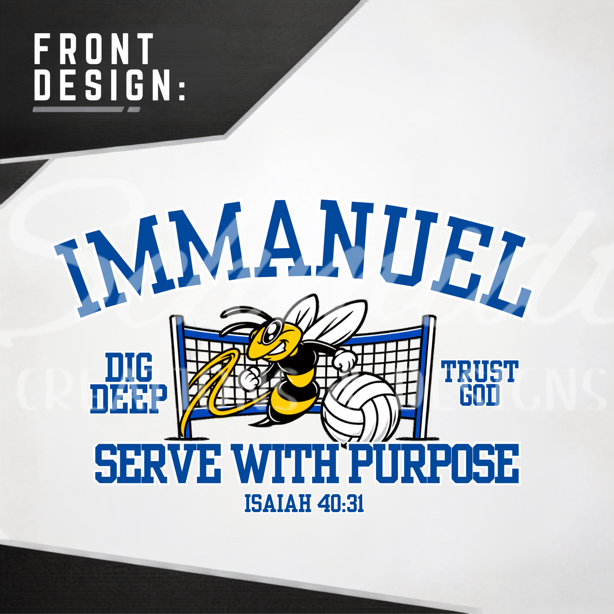 Immanuel Volleyball Short Sleeve Tee - ADULT