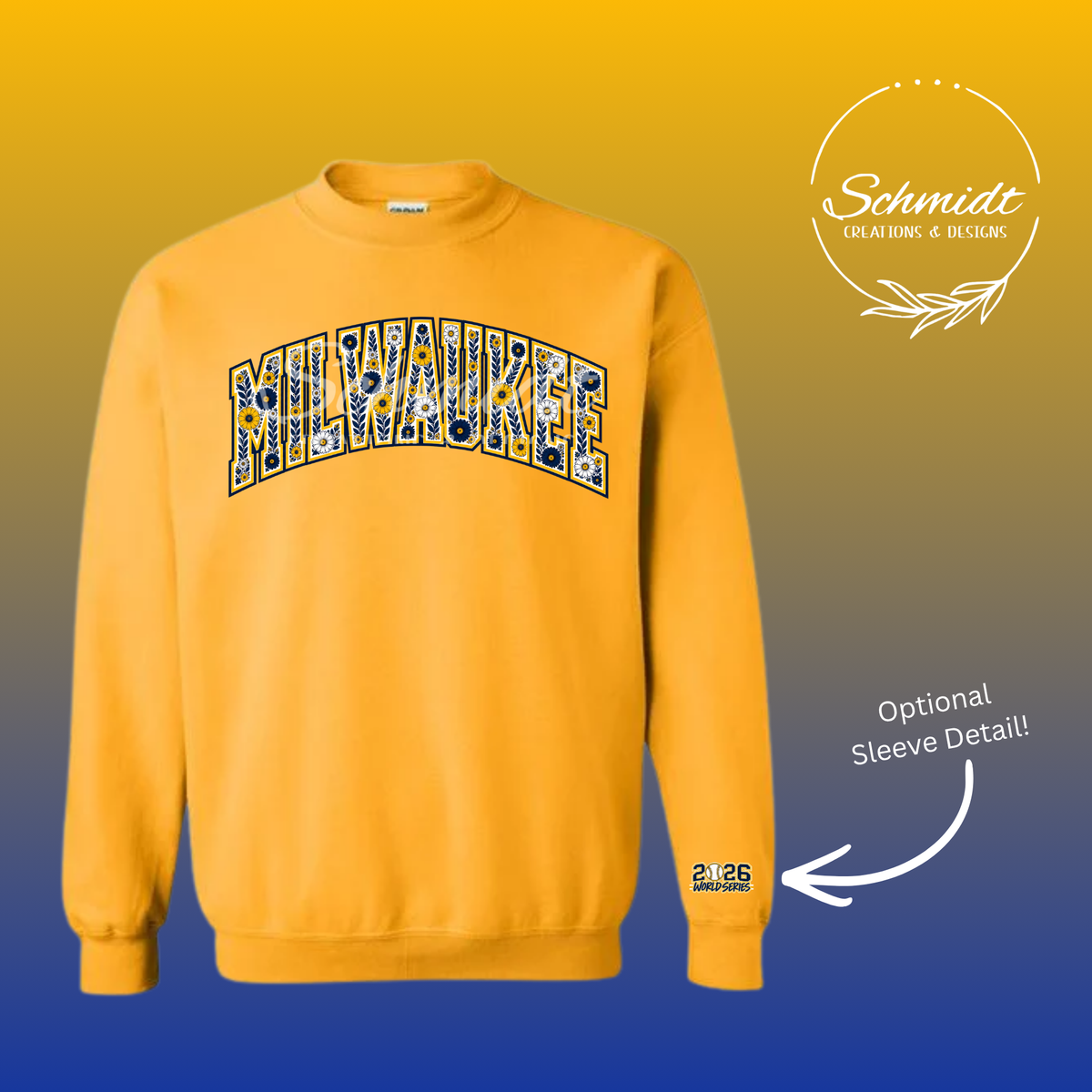 Milwaukee Floral Crewneck Sweatshirt