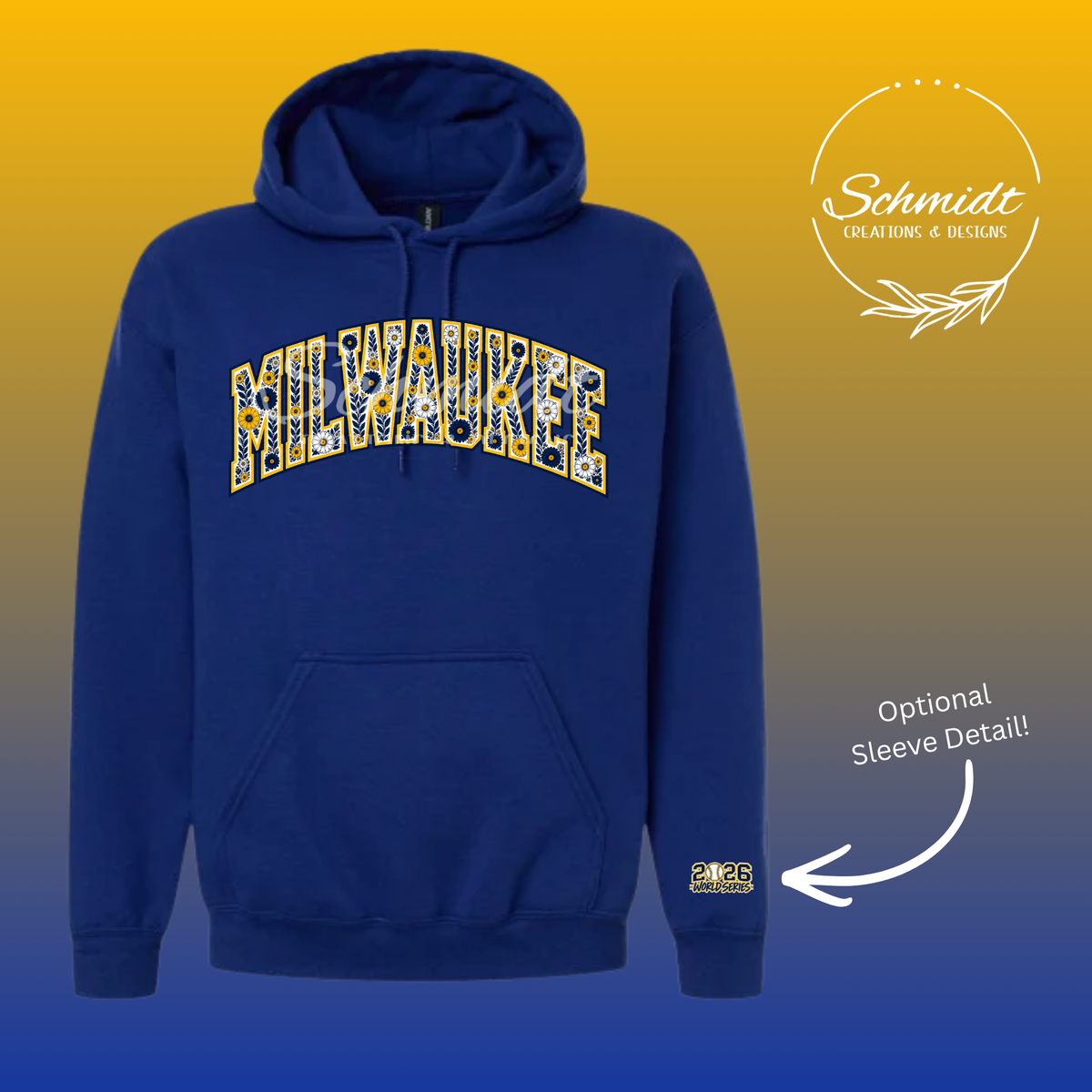 Milwaukee Floral Hoodie