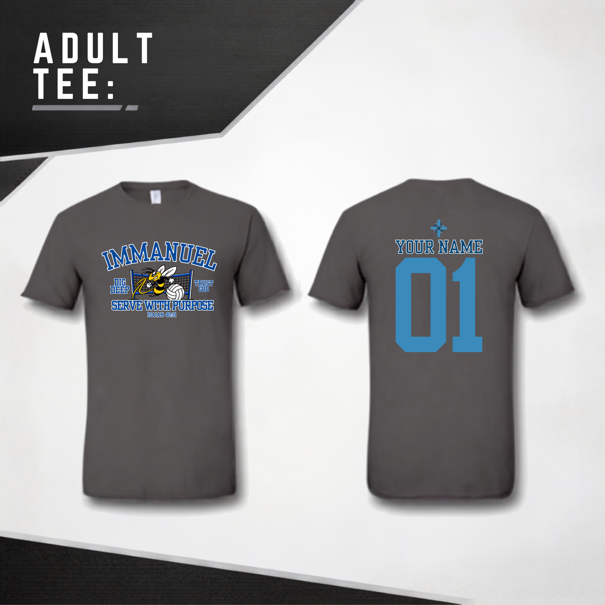 Immanuel Volleyball Short Sleeve Tee - ADULT