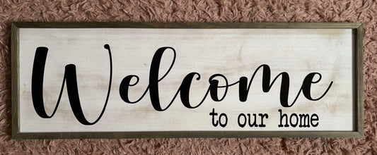 Rustic Welcome Sign