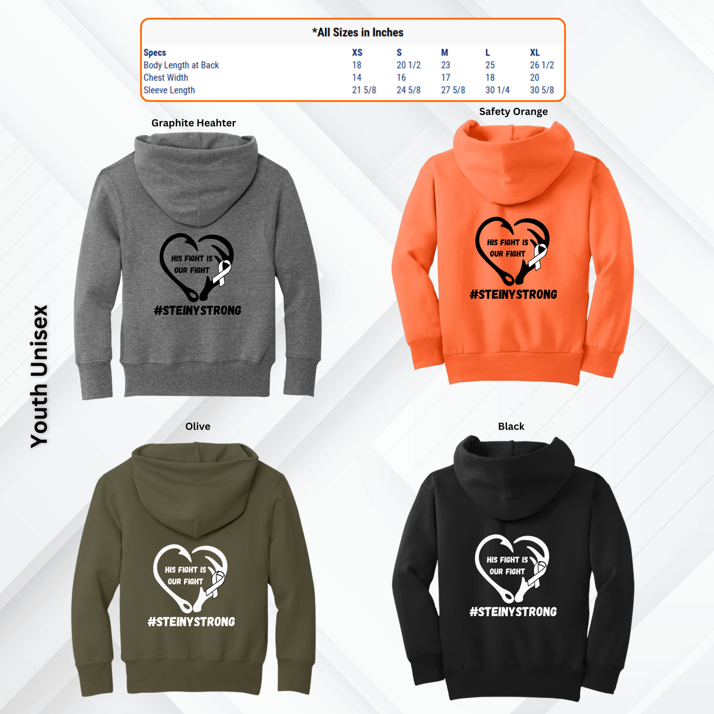 Steiny Strong Hooded Sweatshirt (YOUTH)