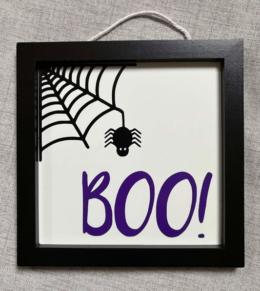 Boo Halloween Sign