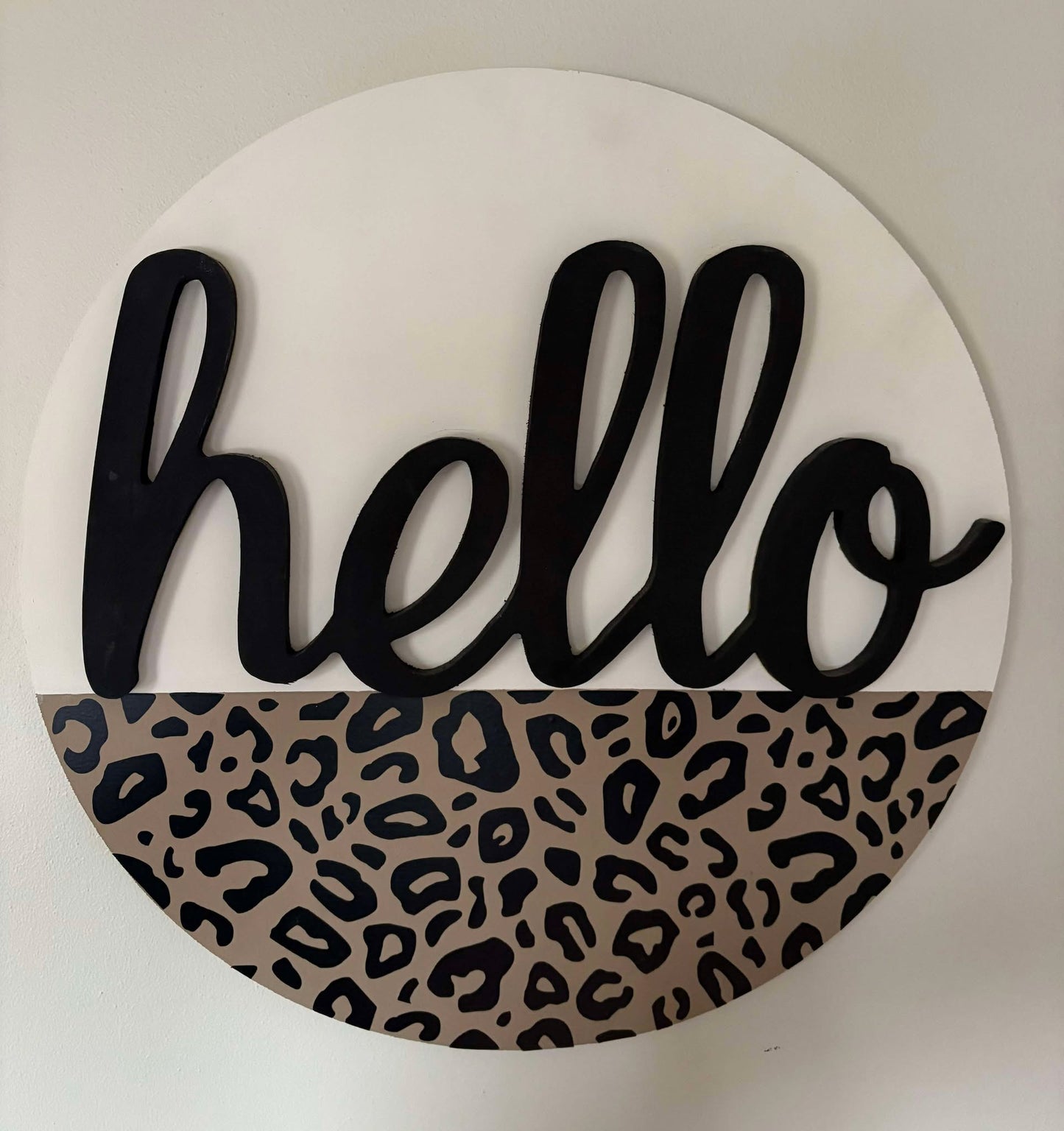 Hello Cheetah Sign