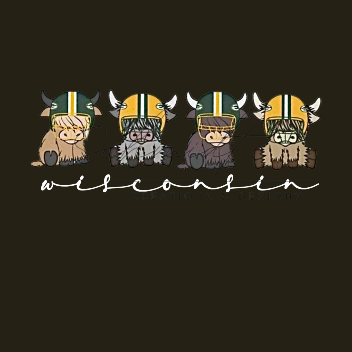 Highland Cows Green Bay Packers Sweatshirt