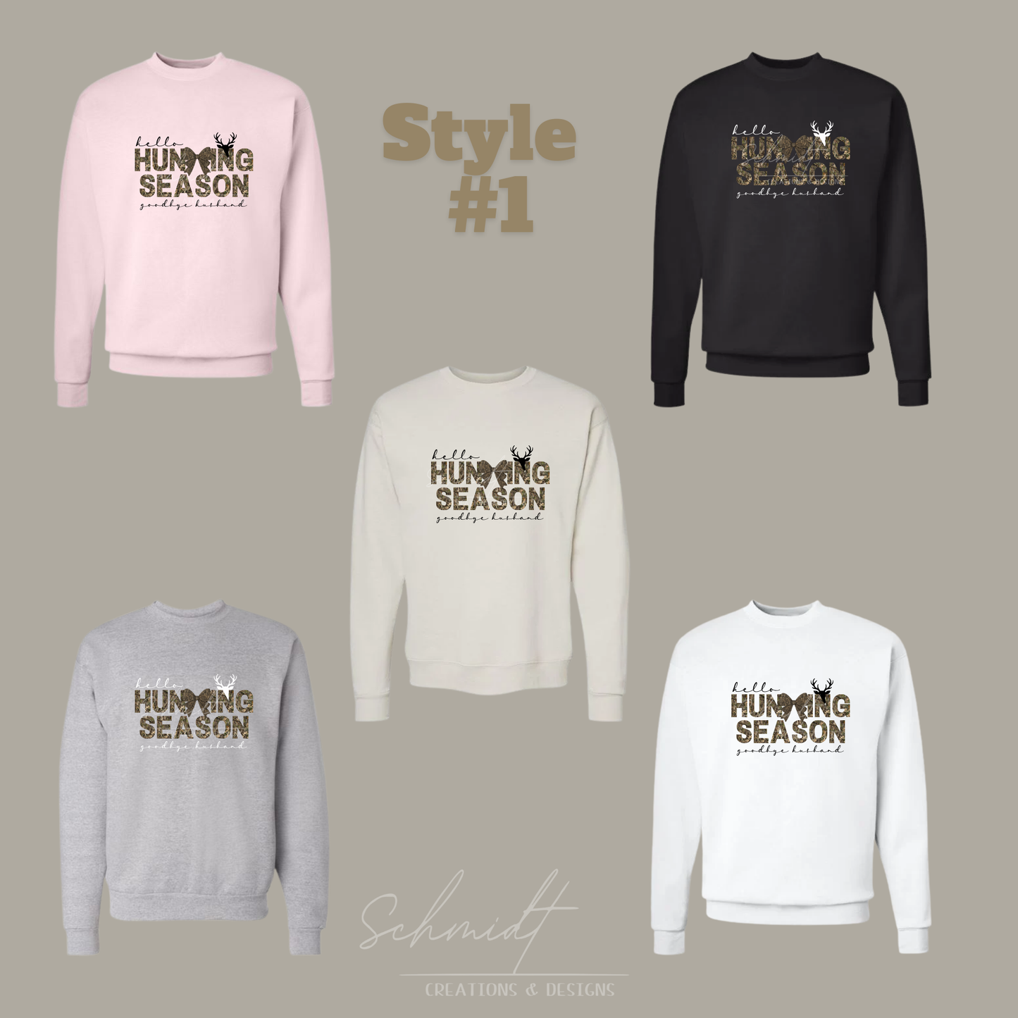 Hello Hunting Crewneck